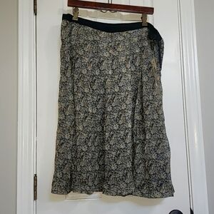 NWT Anne Kline 100% Silk Skirt Floral Size 20​​​​​​